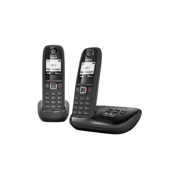 GIGASET AS405A DUO Téléphone Sans Fil DECT 3 Combinés + Répondeur