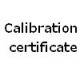 Calibration certificate