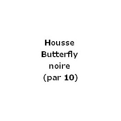 Housse Butterfly noire (par 10)